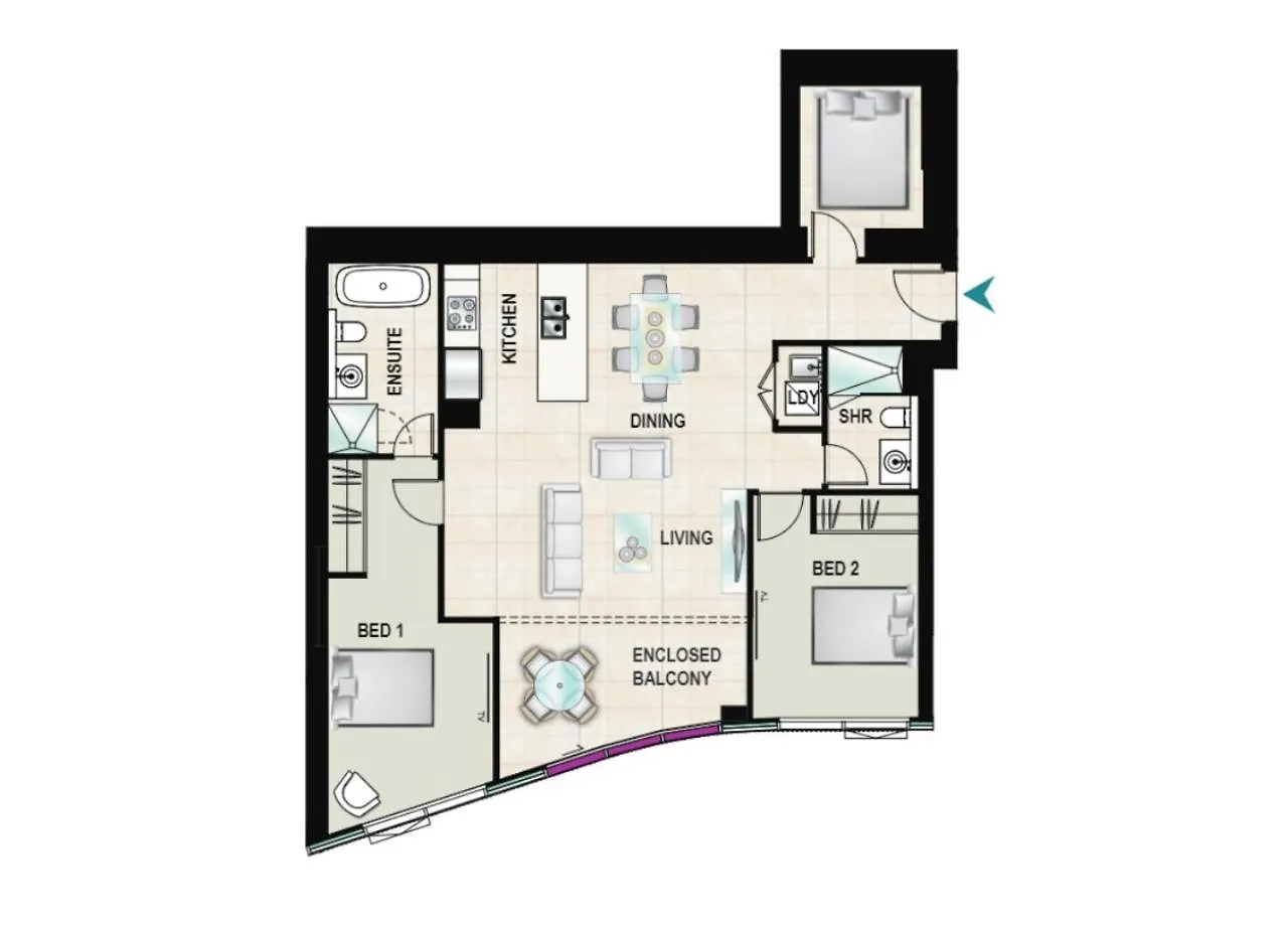 Apartment Ocean - Beachfront 72F 3Bedroom Skyhome Oceanview With Parking Gold Coast Australia